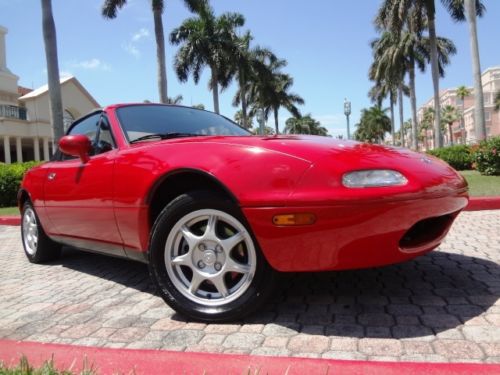 1997 mazda miata 64k original miles 1 owner clean carfax beautiful florida car!!