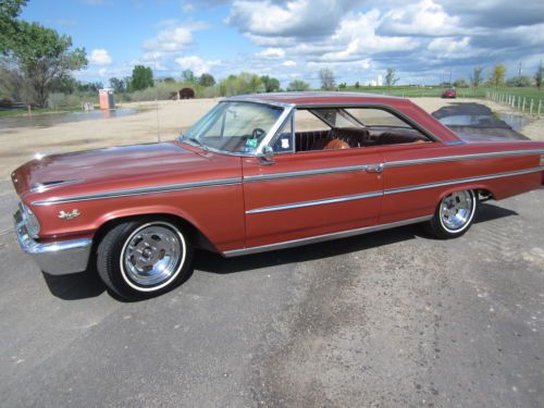 1963-1/2 galaxie 500xl factory 427/4-spd q-code original v code chestnut paint