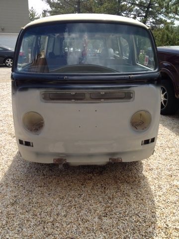 1972 volkswagen bus half restored