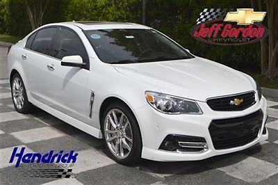 Chevrolet ss 4dr sedan new automatic gasoline 6.2l v8 sfi heron white