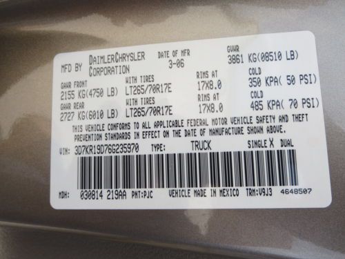 2006 TEXAS OWN DODGE RAM 1500 CREW-CAB ,MEGA CAB HEMI  V8 ,108K FREE SHIPPING, US $15,500.00, image 93