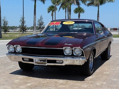 1969 chevrolet chevelle malibu coupe 350 with 62,100 original miles