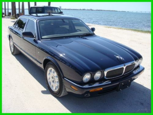 2001 jaguar xj8 l westminster blue only 60k miles stunning florida car