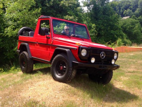 1987 mercedes benz 230 ge g wagen cabriolet red