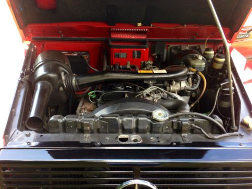 1987 mercedes benz 230 ge g wagen cabriolet red, image 3
