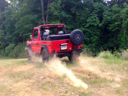 1987 mercedes benz 230 ge g wagen cabriolet red, image 9
