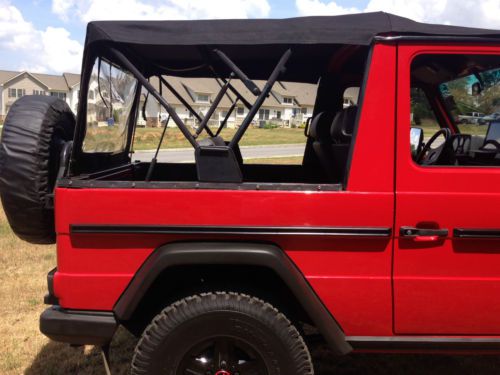 1987 mercedes benz 230 ge g wagen cabriolet red, image 12