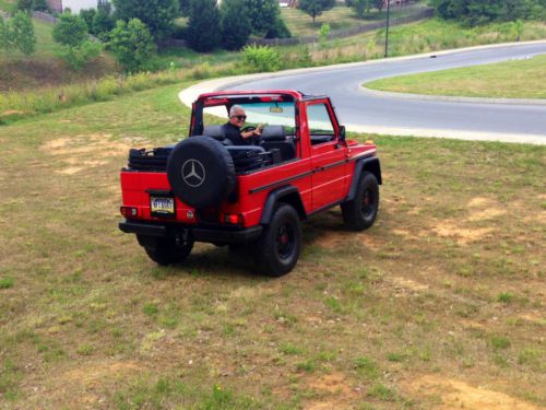 1987 mercedes benz 230 ge g wagen cabriolet red, image 22