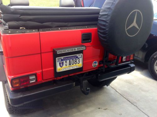 1987 mercedes benz 230 ge g wagen cabriolet red, image 23
