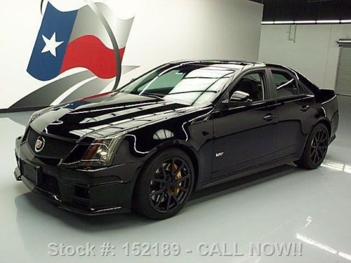 2012 cadillac cts-v sedan pano roof nav recaro 19&#039;s 14k texas direct auto