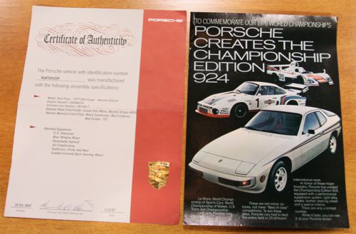 1977 Porsche 924 Martini Edition, image 4