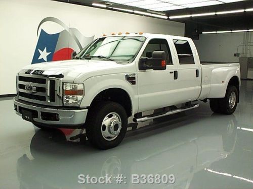 2008 ford f-350 lariat crew diesel drw 4x4 leather 47k texas direct auto