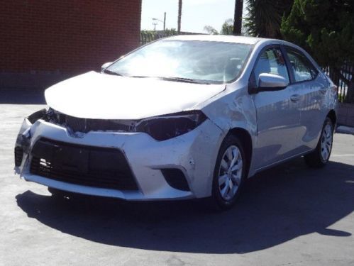 2014 toyota corolla le damaged rebuilder only 15k miles runs! cooling good l@@k!