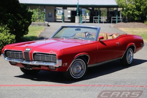 1970 mercury cougar xr7 convertible - factory candy apple red