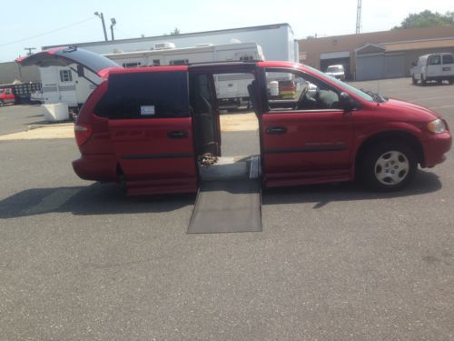 Van  wheelchair handicap dodge grand caravan sport 03 braun side  ramp low miles