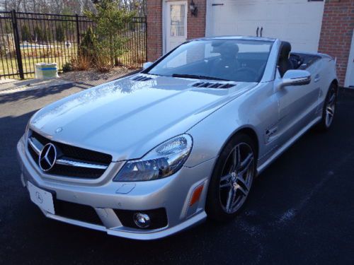 2009 mercedes benz sl63 amg roadster convertible / original retail $154115