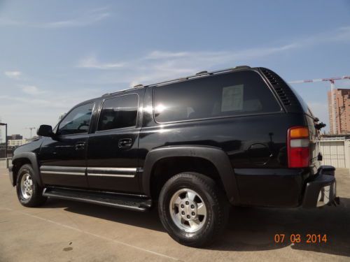 2002 CHEVY SUBURBAN LT LEATHER NEW TV DVD CD MP3 TX 2OWNERS NORUST DRIVES GREAT, image 2