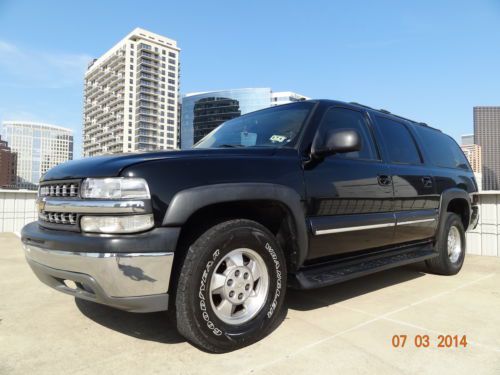 2002 CHEVY SUBURBAN LT LEATHER NEW TV DVD CD MP3 TX 2OWNERS NORUST DRIVES GREAT, image 8