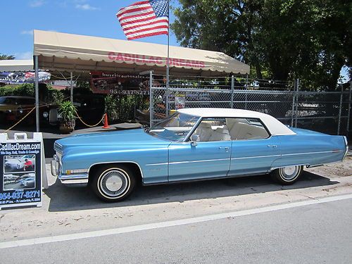 1971 cadillac deville only 38,655 original miles cream puff low reserve!  mint