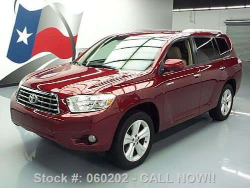 2008 toyota highlander ltd 7-pass htd leather rear cam texas direct auto