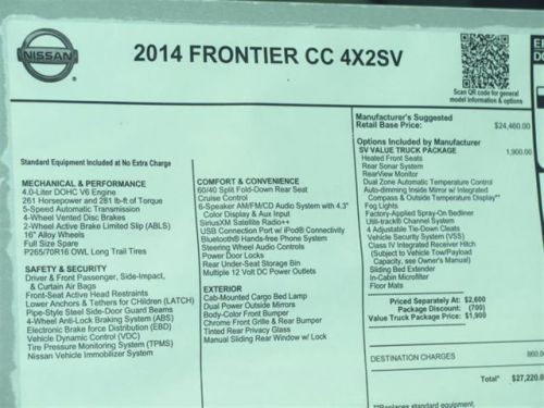 2014 Nissan Frontier SV, US $25,903.00, image 5