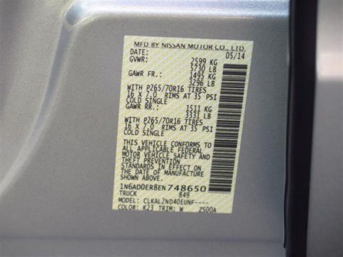 2014 Nissan Frontier SV, US $25,903.00, image 7