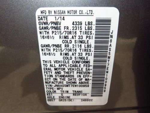 2014 Nissan Rogue Select S, US $18,546.00, image 9