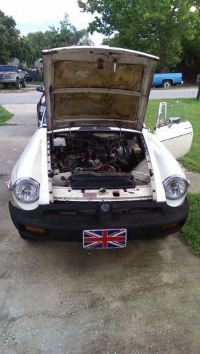 1978 MG MGB White Original Clean Convertible British Car, image 10