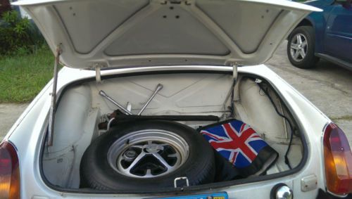 1978 MG MGB White Original Clean Convertible British Car, image 15