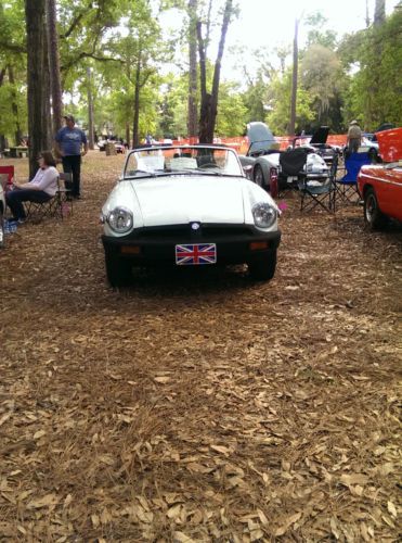 1978 MG MGB White Original Clean Convertible British Car, image 17