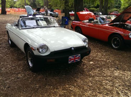 1978 MG MGB White Original Clean Convertible British Car, image 18