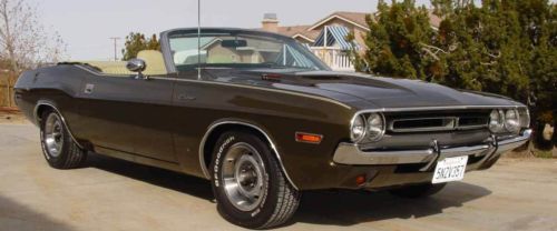 1971 dodge challenger 340-4 convertible, rare factory demo, ca rust free mopar