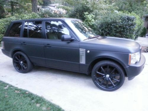 2003 range rover supercharged over 20k in extras, vinyl wrap, stereo, 24&#034;wheels
