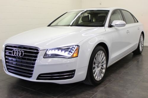 Audi a8 twin turbocharged v8 awd quattro nav convenience pkg heated cooled leat