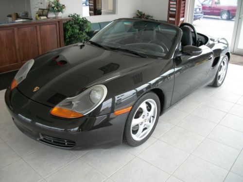 1999 porsche boxster base convertible 2-door 2.5l, automatic,58k miles - black