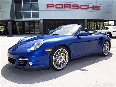 2011 porsche 911 turbo s cabriolet aqua blue only 4800 miles #847-812-3077