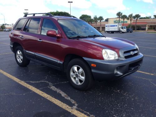 2005 hyundai santa fe 4wd 3.5l v6 leather interior.