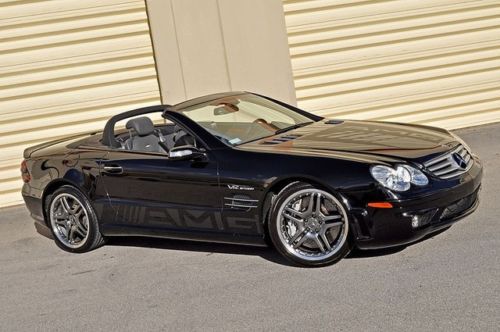 2006 mercedes benz sl65 amg v12 17k miles blk/blk clean carfax like new!! rare!