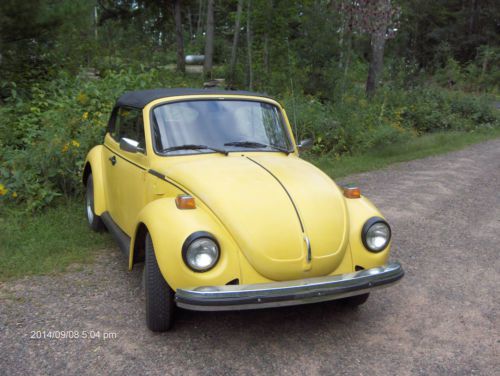 1976 volkswagen super beetle base convertible 2-door 1.6l