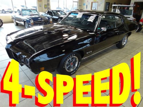 Sweet car!!! 1970 gto ram air=455ci v8=(4-speed)=((black-on-black))=restored!