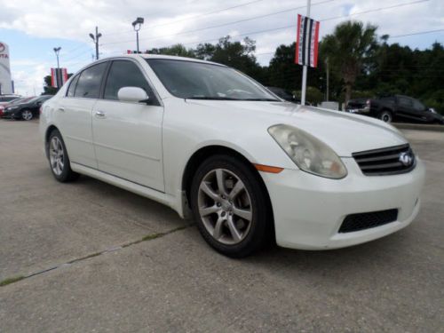 2005 infiniti g35 sedan luxury beautiful interior ultra low miles sunroof ac cd