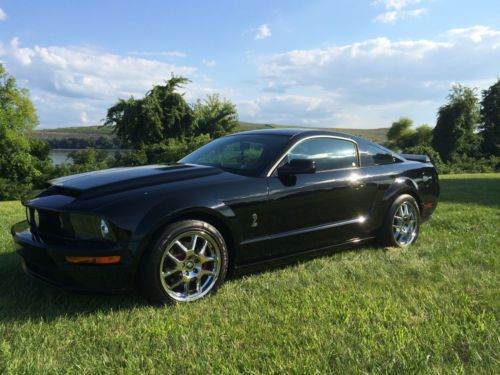 2005 ford mustang gt shelby clone, 425hp, borla exhaust, black/black, 5spd