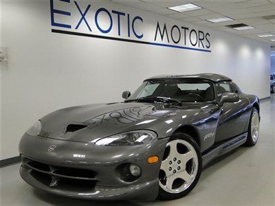 2002 dodge viper rt-10!! gry/blk 6-speed v10 450hp alpine cd-player 14k-miles!!