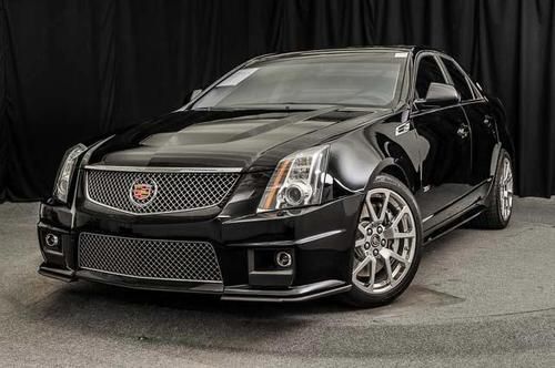 2010 cadillac cts v sedan 4-door supercharged black raven