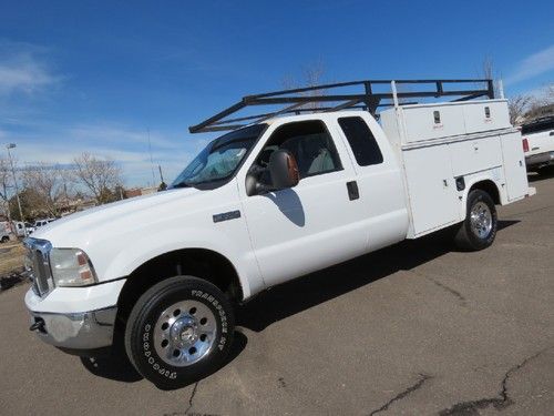 2005 ford f-250 supercab long bed utility work service body 4x4 v8 6spd xlt 5.4