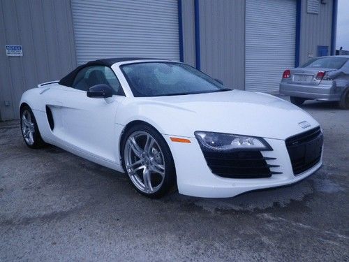 2011 audi r8 convertable nj flood title up to seats 20k repair value $165k