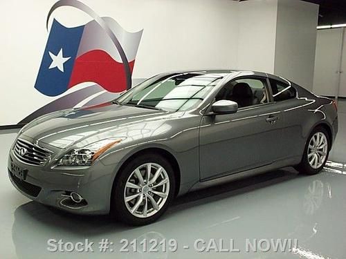 2011 infiniti g37 coupe automatic leather xenons 14k mi texas direct auto
