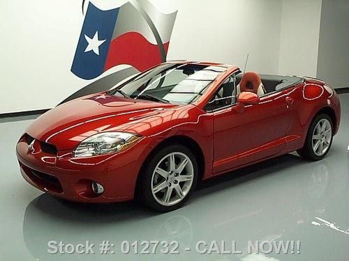 2007 mitsubishi eclipse spyder gt convertible 5-spd 36k texas direct auto