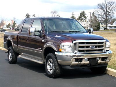 2004 ford super duty f-350 king ranch crew cab diesel 156 srw 4x4  carfax report