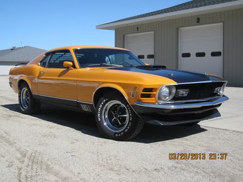 1970 grabber orange mach-1 shaker car w/shelby options